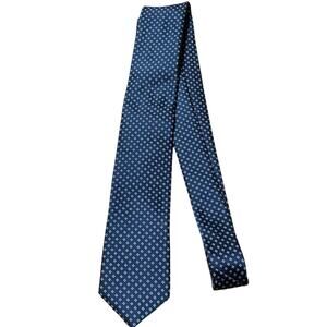 An Ivy Copenhagen Cotton Tie Green with White Diagonal Stripe